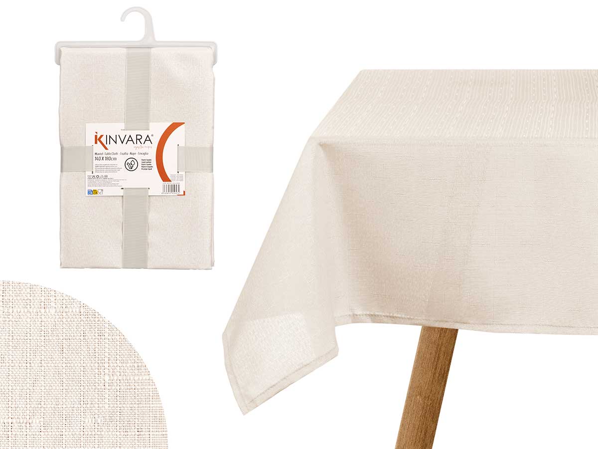 Mantel poliéster perla: Elegancia y durabilidad para tu mesa