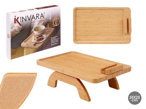 Mesa bambú brazo sofá: elegante, funcional y perfecta para tu sala
