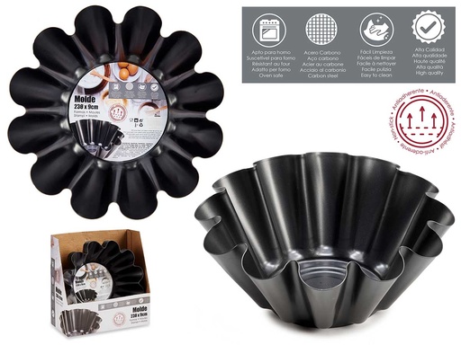 Molde flanera metálica de 23 cm: ideal para postres perfectos