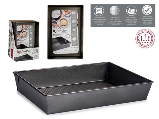 Molde rectangular de metal 36cm: Ideal para tus recetas perfectas