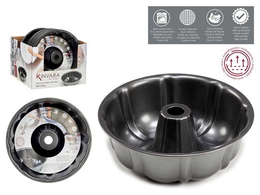 Molde redondo para roscones de metal de 26 cm, ideal para tus recetas