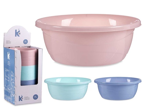 Multiuso plástico 7L en colores surtidos para organización versátil