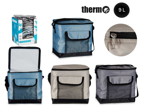 Nevera 9L con bolsillo exterior, ideal para llevar 3 pasteles