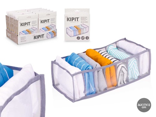 Organizador 7 compartimentos para ropa interior, orden y estilo