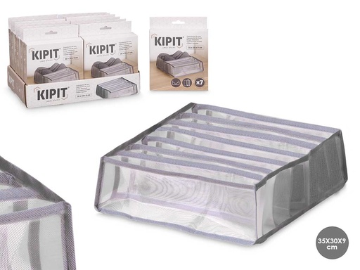 Organizador 7 compartimentos para sujetadores, orden y comodidad