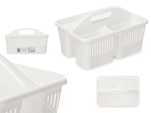 Organizador limpieza asa blanco: ordena y simplifica tu hogar