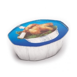 Pack Envase Aluminio + Tapa Medio Pollo