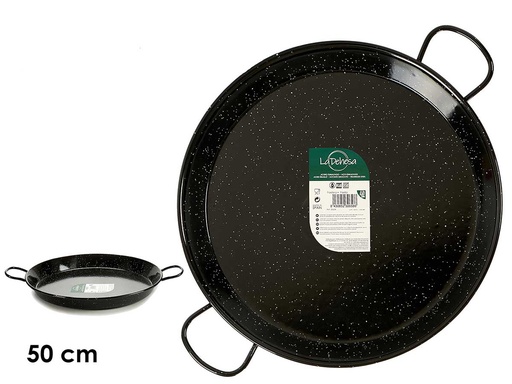 Paellera esmaltada: deliciosa cocina para 13 raciones perfectas