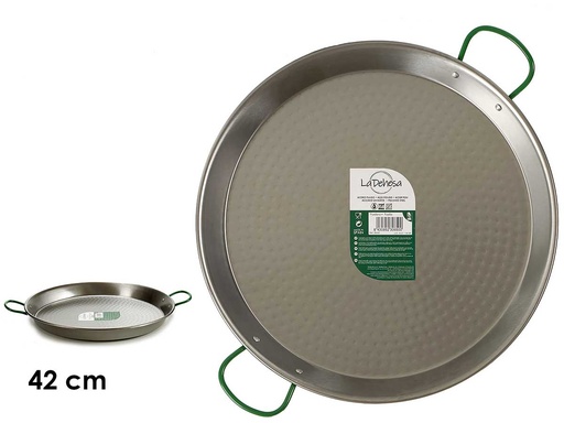 Paellera pulida 42 cm, ideal para preparar 10 raciones perfectas