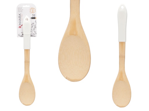 Pala cuchara de bambú blanca: estilo y eco-amigabilidad en tu cocina