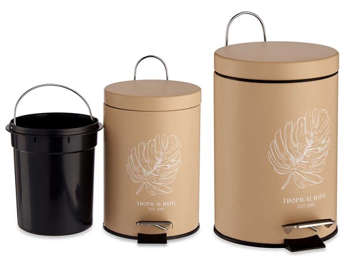 Papelera Tropical Bath 3L: Estilo y Funcionalidad para Tu Baño