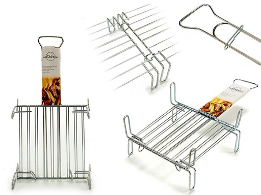 Parrilla doble zincada: Cocina fácil y deliciosa en tu hogar
