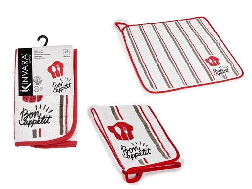Paño cocina rizo 50cm Bon Appetit: Elegancia y Absorción en Tu Hogar