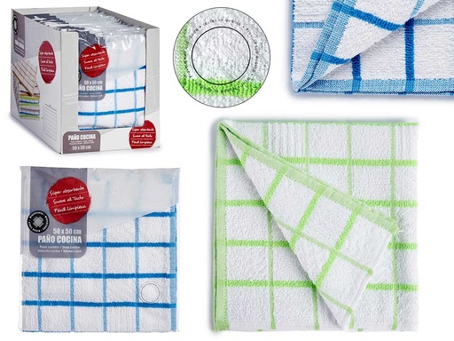 Paño de microfibra: Limpieza eficiente en colores azul y verde
