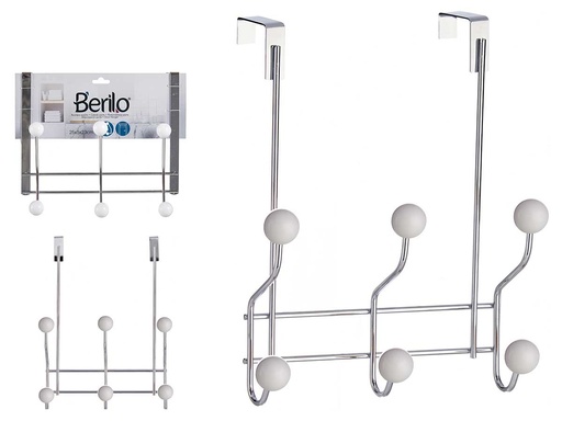 Percha puerta 6 ganchos blanco: organización y estilo en tu hogar