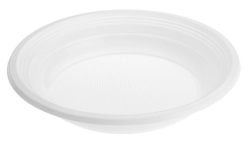 Plato Plástico Crema Hondo 20,5cm
