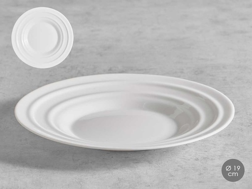 Plato Postre Ondas Opal 19cm: Elegancia y Estilo en tu Mesa