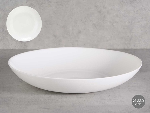 Plato hondo redondo opal: elegancia y durabilidad aseguradas