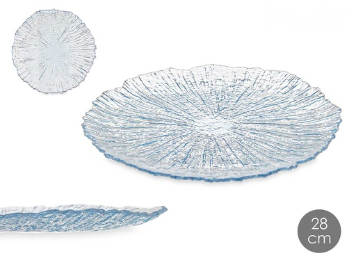 Plato llano 28cm azul: Elegancia y versatilidad para tu mesa