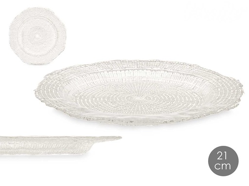 Plato postre 21cm: Elegancia y funcionalidad para tus sobremesas