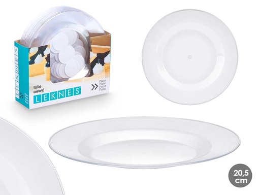 Plato redondo pequeño transparente para servir con estilo y elegancia