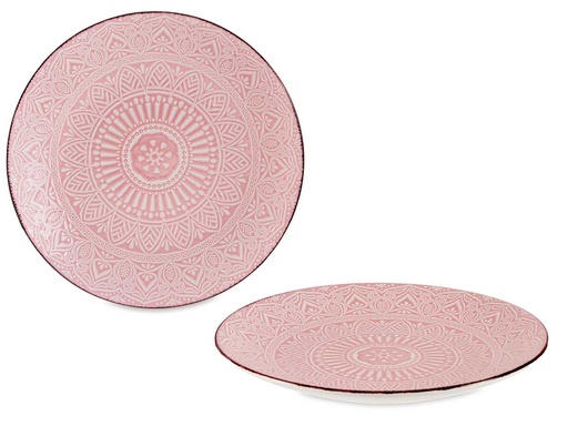 Plato relieve postre rosa: Elegancia y estilo para tus dulces