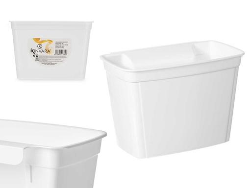 Portabasura puerta con soporte blanco: Orden y limpieza garantizados