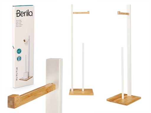 Portarrollo bambú blanco: Elegancia y sostenibilidad para tu hogar