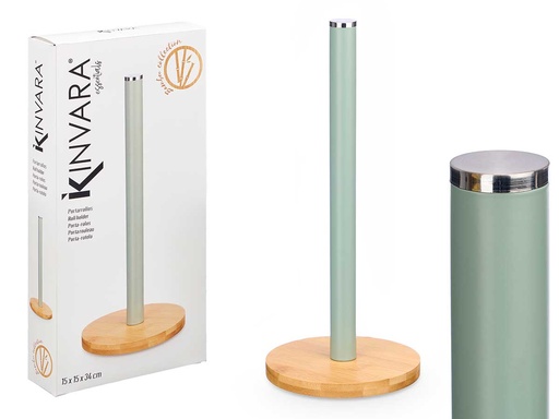 Portarrollo bambú verde menta: Elegancia y eco-amigable para tu baño