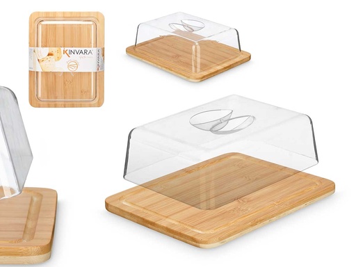 Quesera rectangular de bambú: Elegancia y funcionalidad en tu mesa