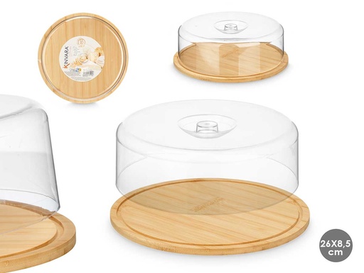 Quesera redonda de bambú: Elegancia y frescura para tus quesos