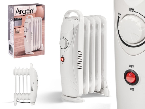 Radiador 5 elementos 650w: Calor eficiente para tu hogar y confort