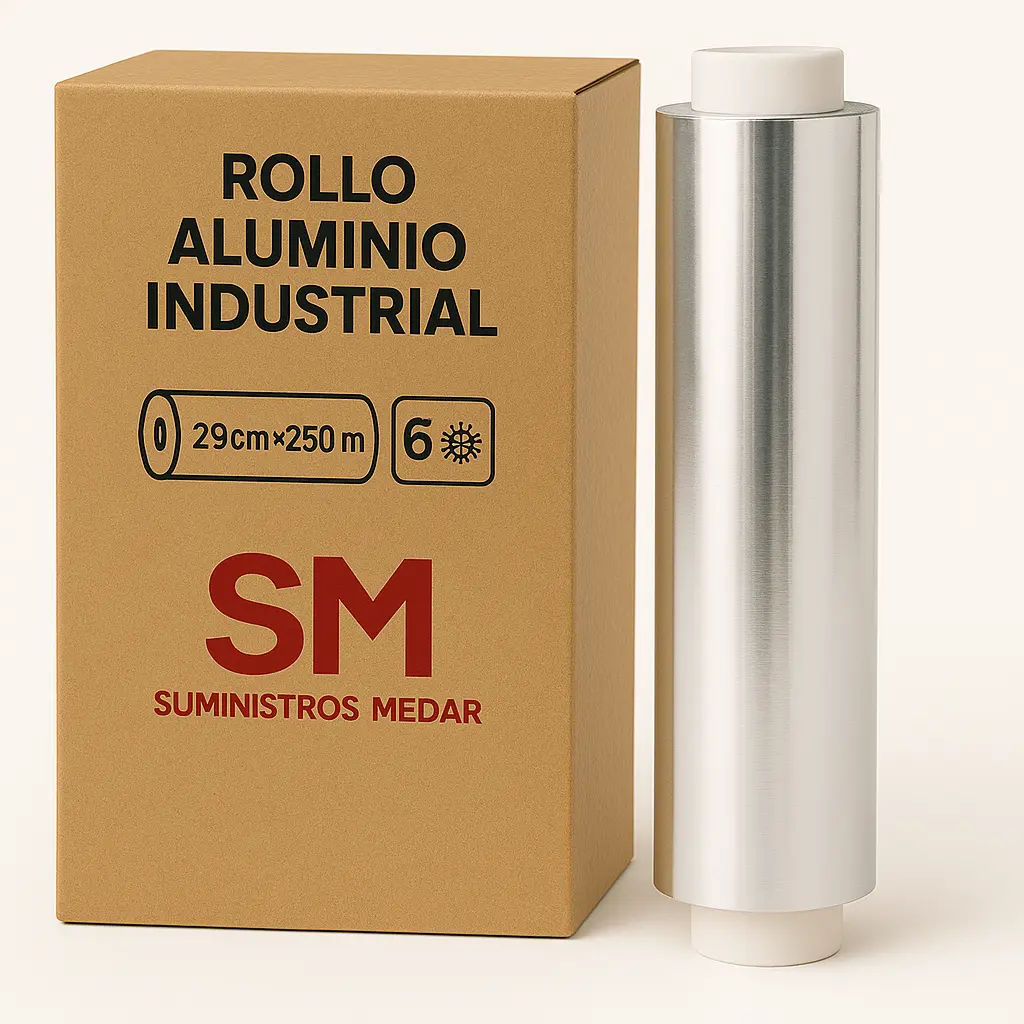 Rollo Aluminio Industrial 29cm 250m