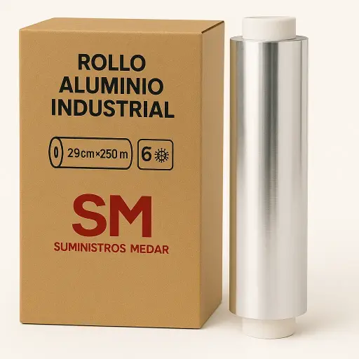 Rollo Aluminio Industrial 29cm 250m