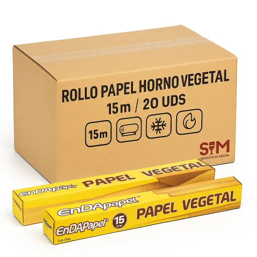 Rollo Papel Horno Vegetal 15m