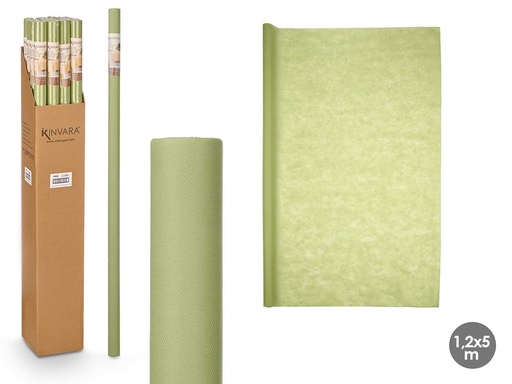 Rollo mantel TNT verde de 1,2x5m - Ideal para eventos y fiestas