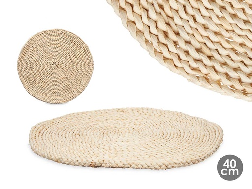Salvamantel de esparto redondo: Elegancia natural para tu mesa
