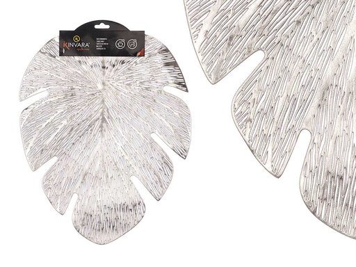 Salvamantel hoja plateado: Elegancia y protección para tu mesa