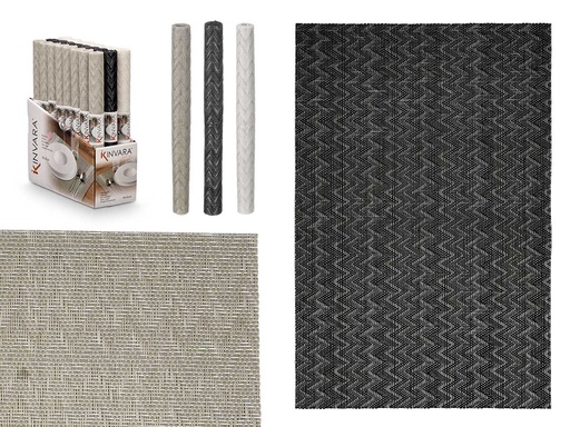 Salvamantel zig zag surtido en tonos neutros para decorar tu mesa