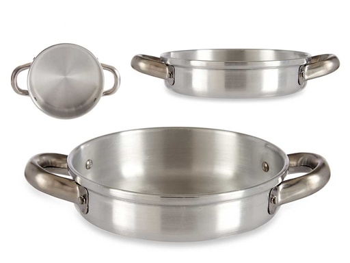Sartén de aluminio con asas, 16cm: Ligereza y eficiencia en cocina