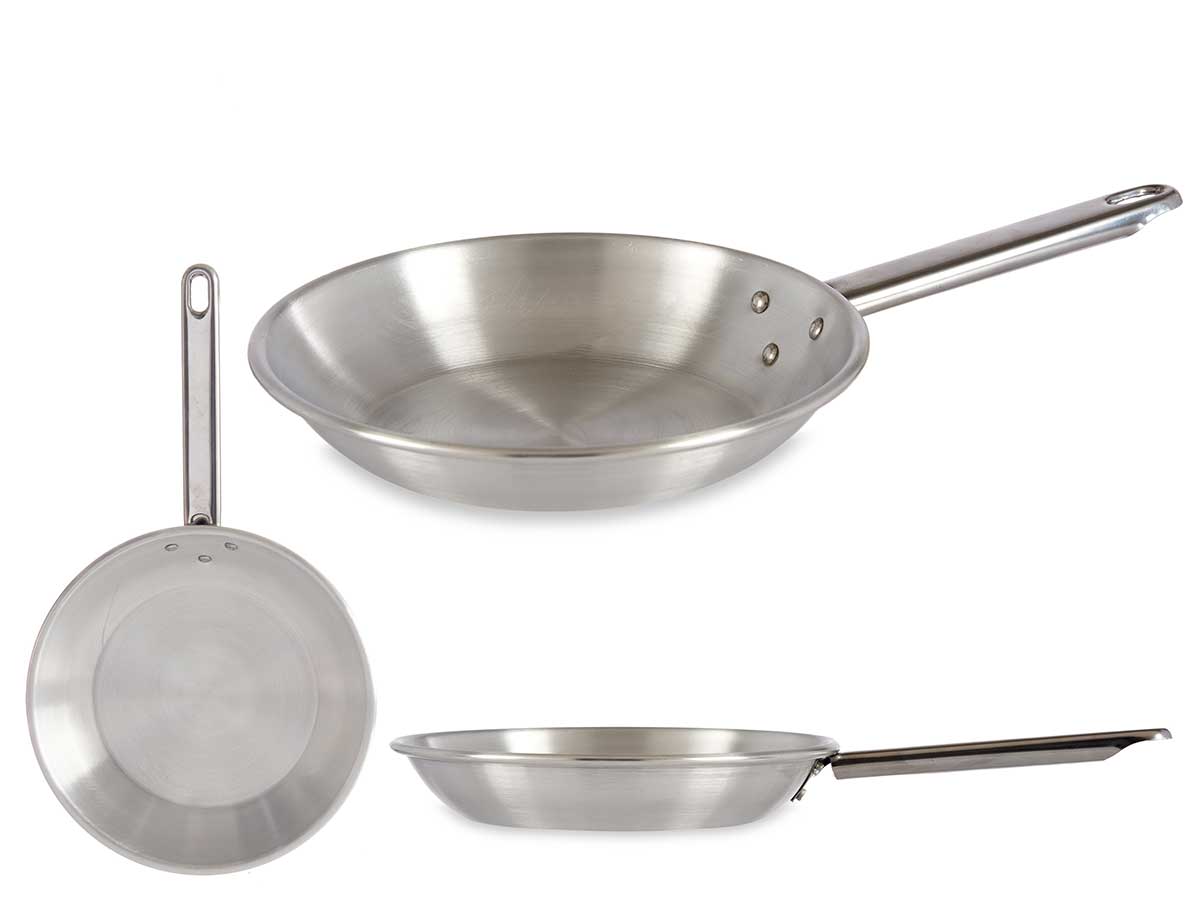 Sartén de aluminio con mango: ligera, duradera y fácil de usar