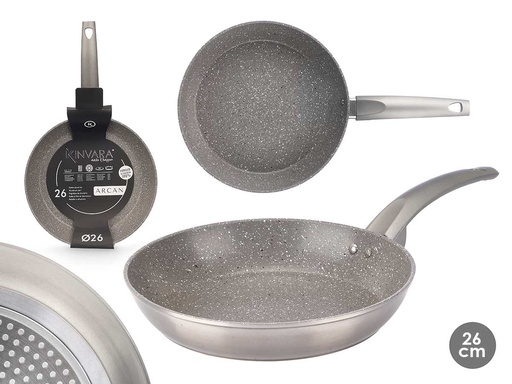 Sartén inducción antiadherente de aluminio forjado, ideal para cocinar
