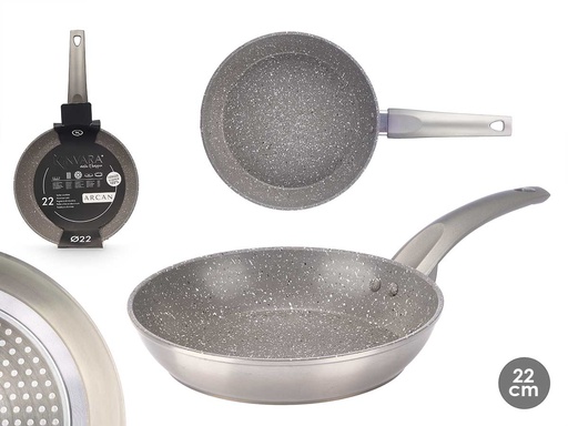 Sartén inducción antiadherente de aluminio forjado: 22 cm de calidad