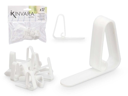 Set 12 sujetamantel: Elegancia y estilo para tu mesa diaria