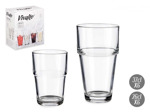Set 12 vasos lisos: elegancia y versatilidad para cualquier ocasión