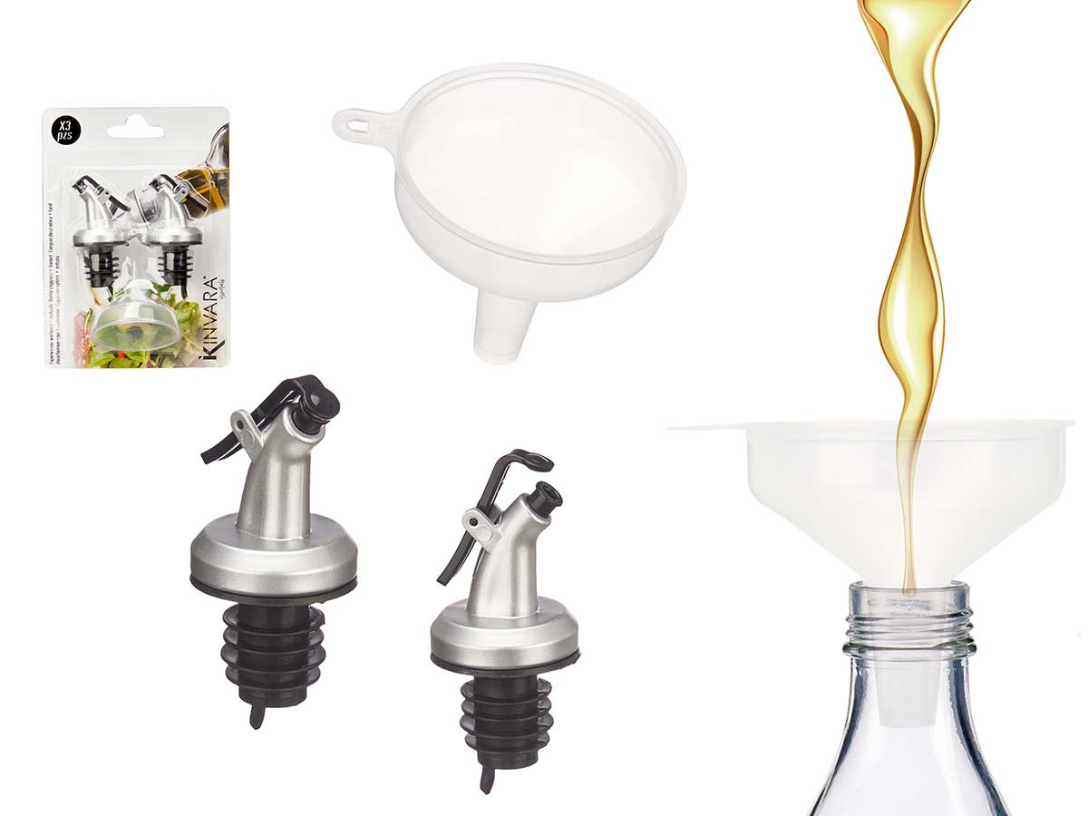 Set 2 Dosificadores Embudo Plata: Precisión y Estilo en tu Cocina