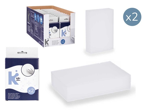 Set 2 esponjas mágicas: Limpieza rápida y efectiva para tu hogar