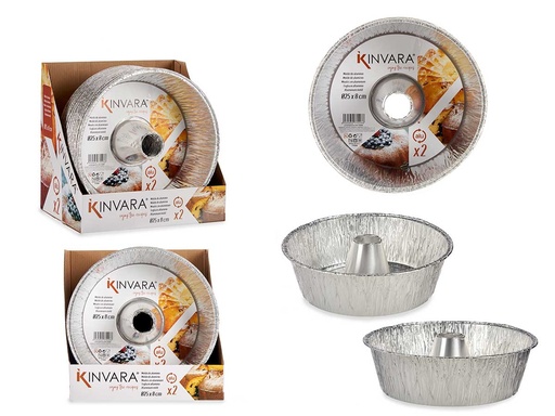 Set 2 moldes de aluminio flan grande: Perfectos para tus postres