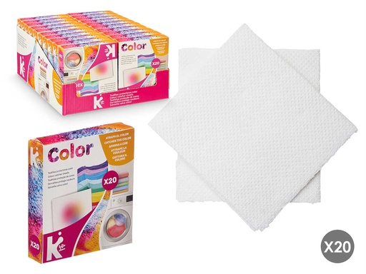 Set 20 Toallitas Atrapacolor: Protege tu Ropa y Colores Vivos