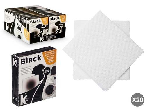Set 20 toallitas atrapacolor para cuidar tu ropa negra y colorida